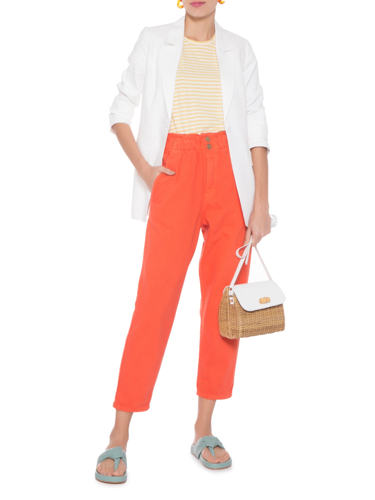 Sandália Feminina Slider Mel Verde Paula Torres