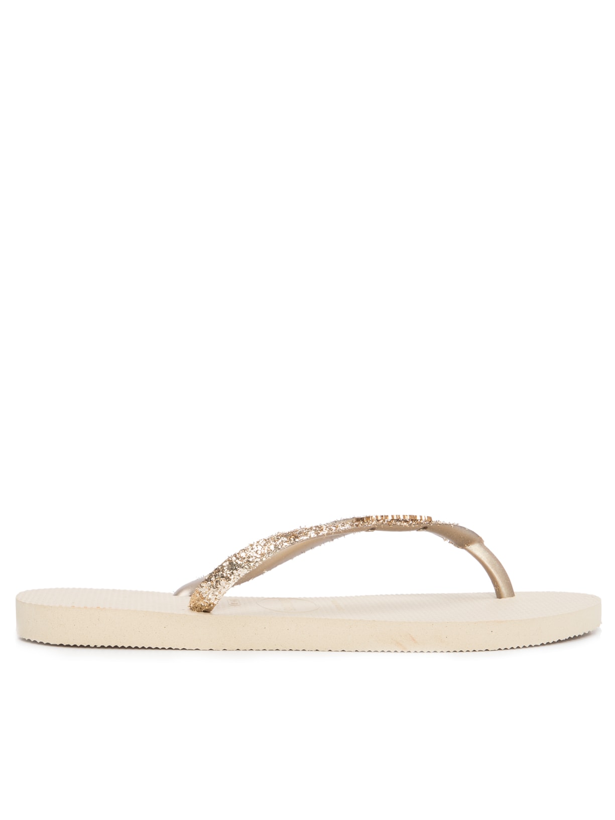 Sandália Feminina Slim Glitter Bege Havaianas