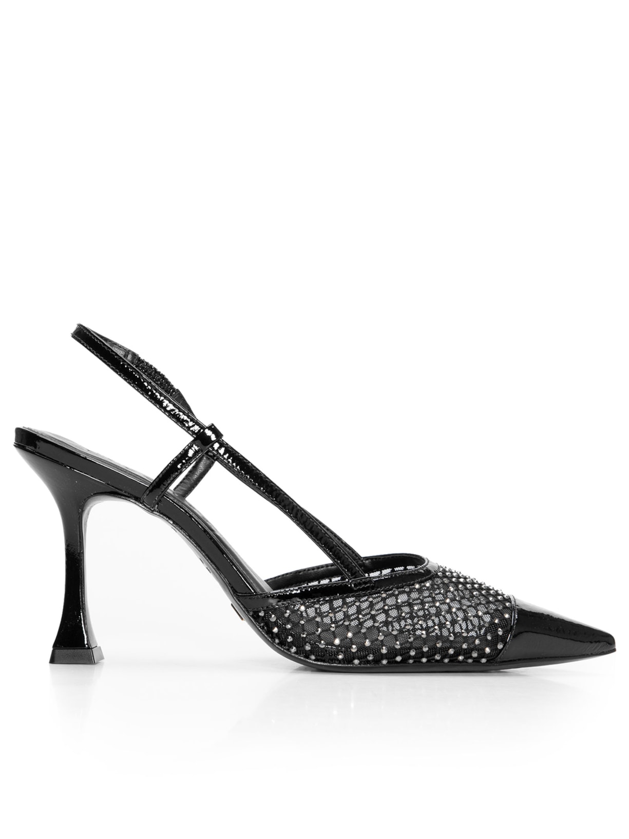 Sandália Feminina Slingback Vitória Preto Vicenza