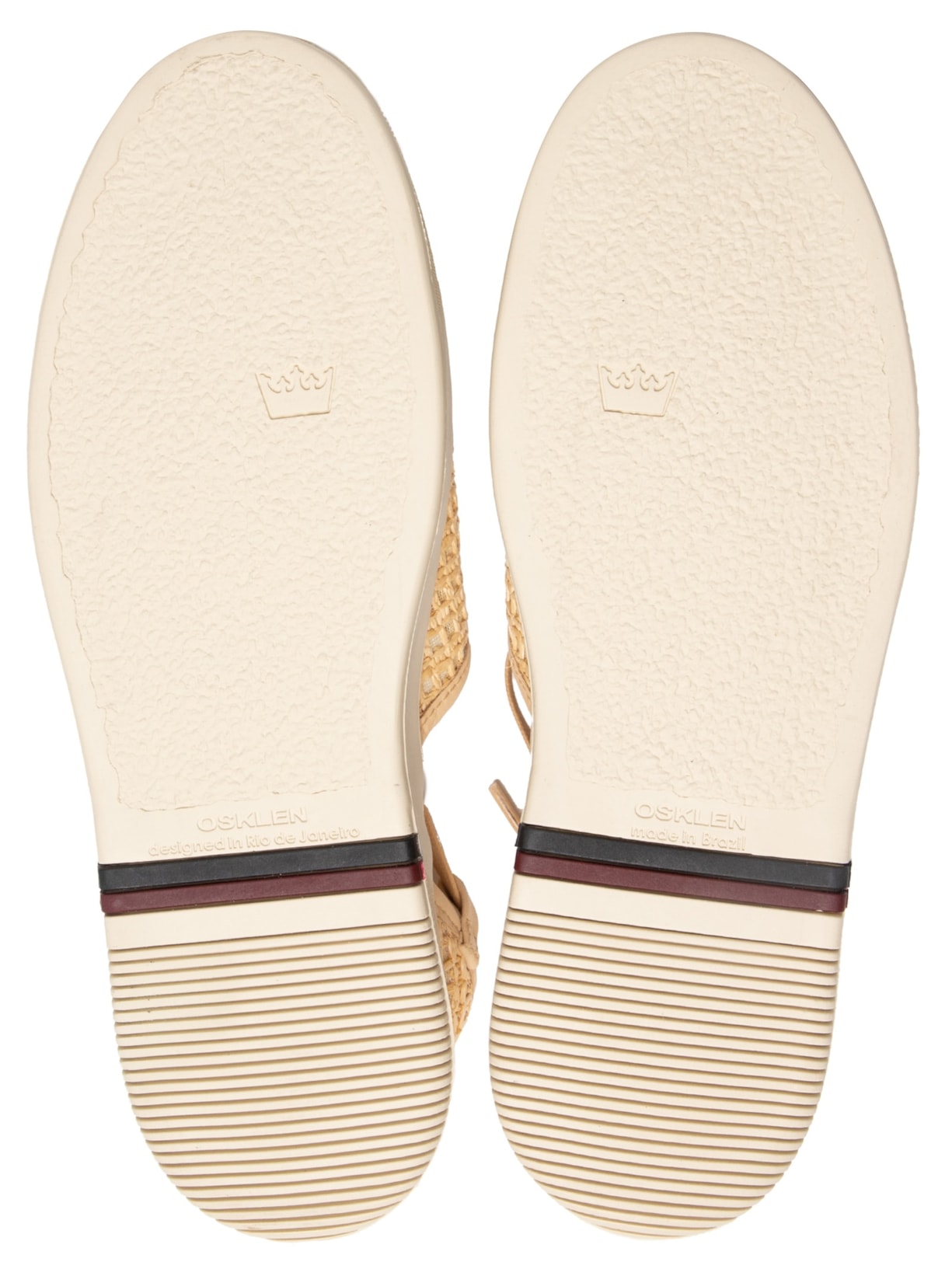 Sandália Feminina Soho Tela Ráfia Bege Osklen