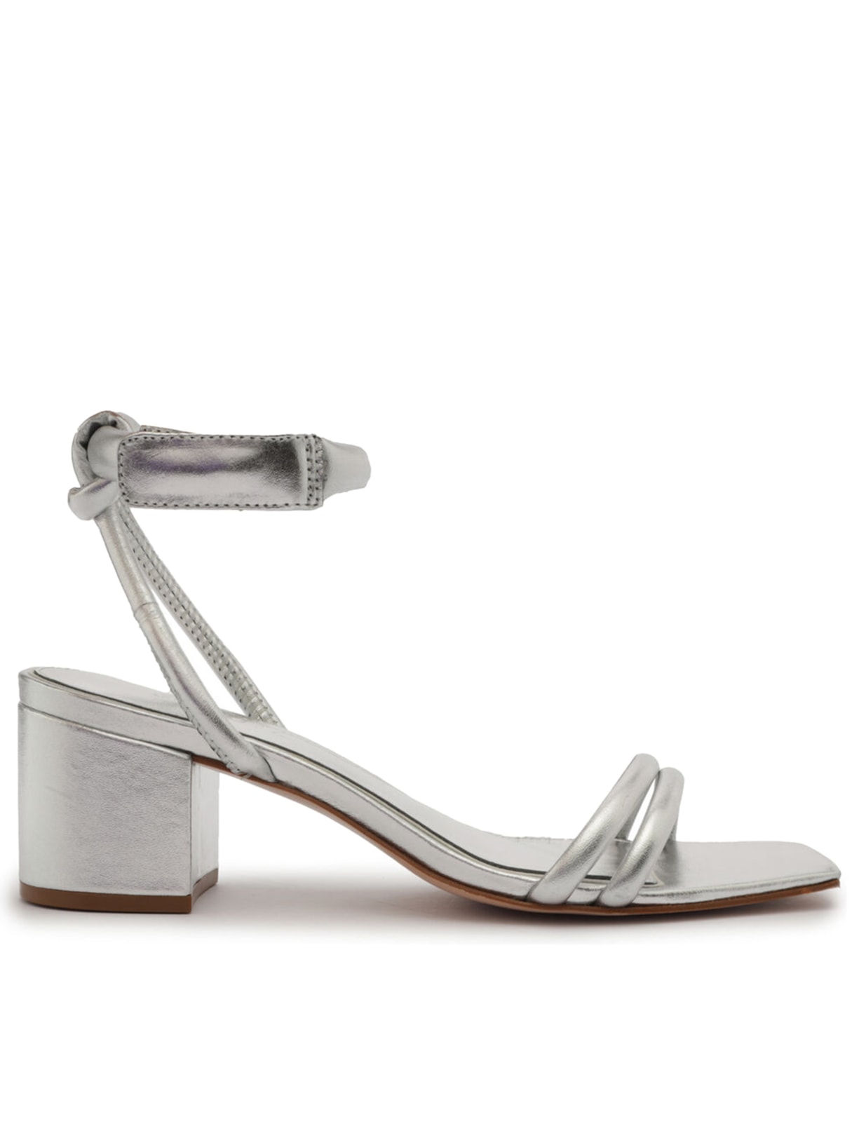 Sandália Feminina Ssm Metalic Napa - Prata