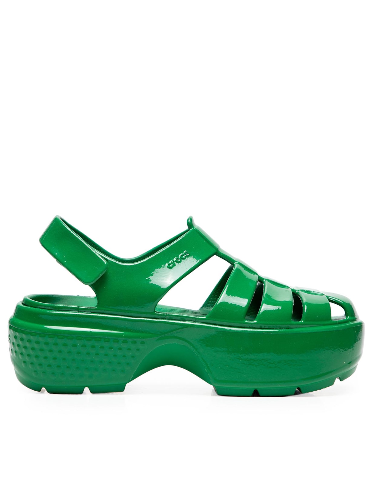 Sandália Feminina Stomp Fisherman High Shine - Verde