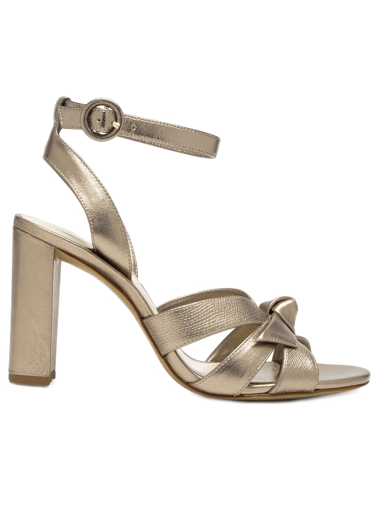 Sandália Feminina Suelita Block 90 - Dourado