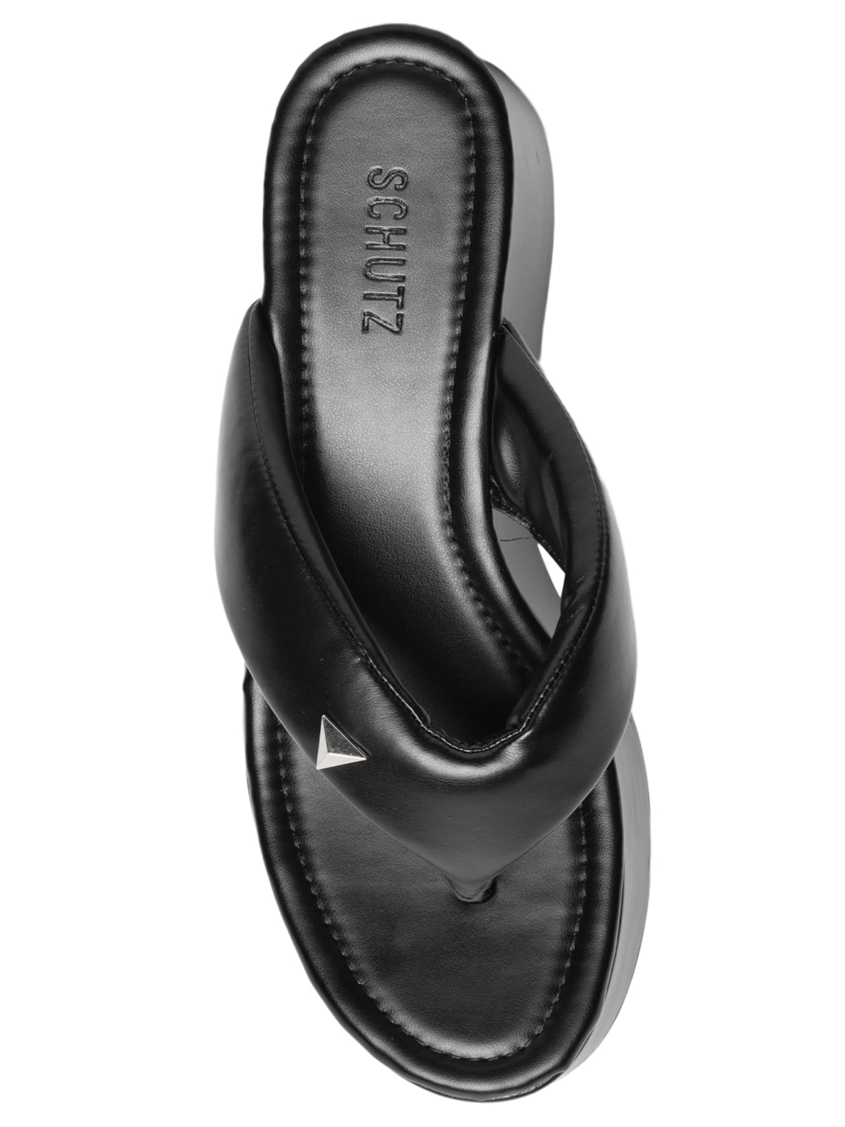 Sandália Feminina Tamanco Alto Ecowear Preto Schutz