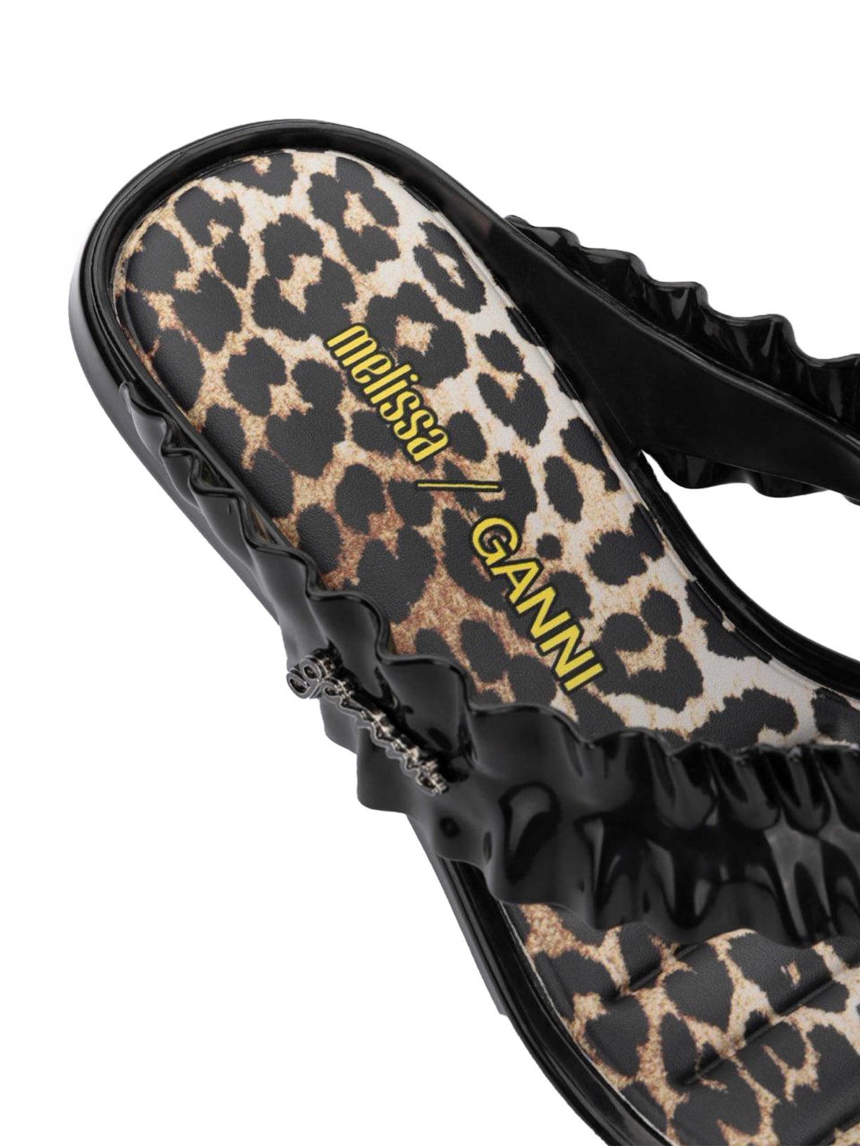 Sandália Feminina Thong Kitten Heel Preto Melissa + Ganni