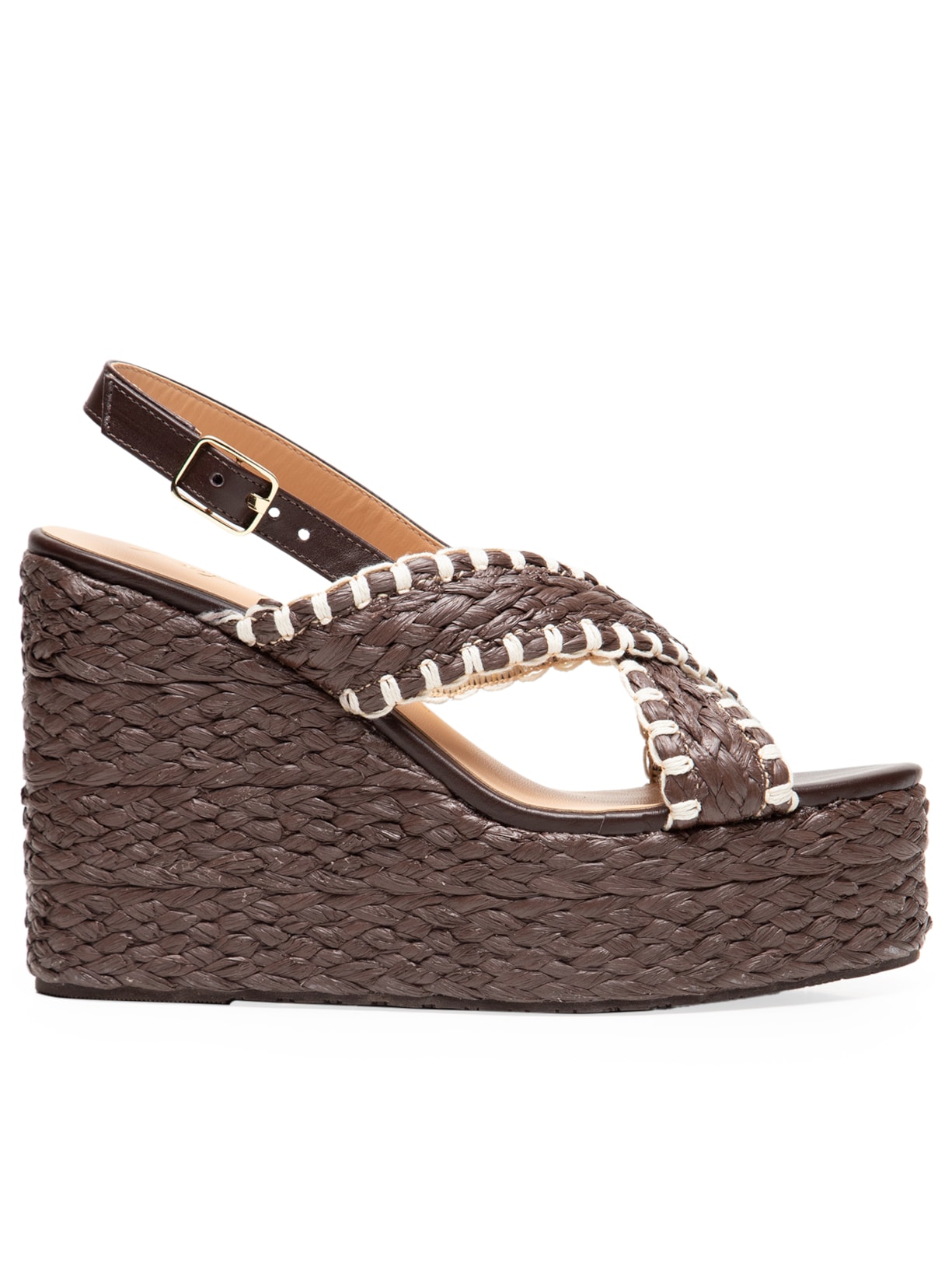 Sandália Feminina Tira Café Grease Coffee - Marrom