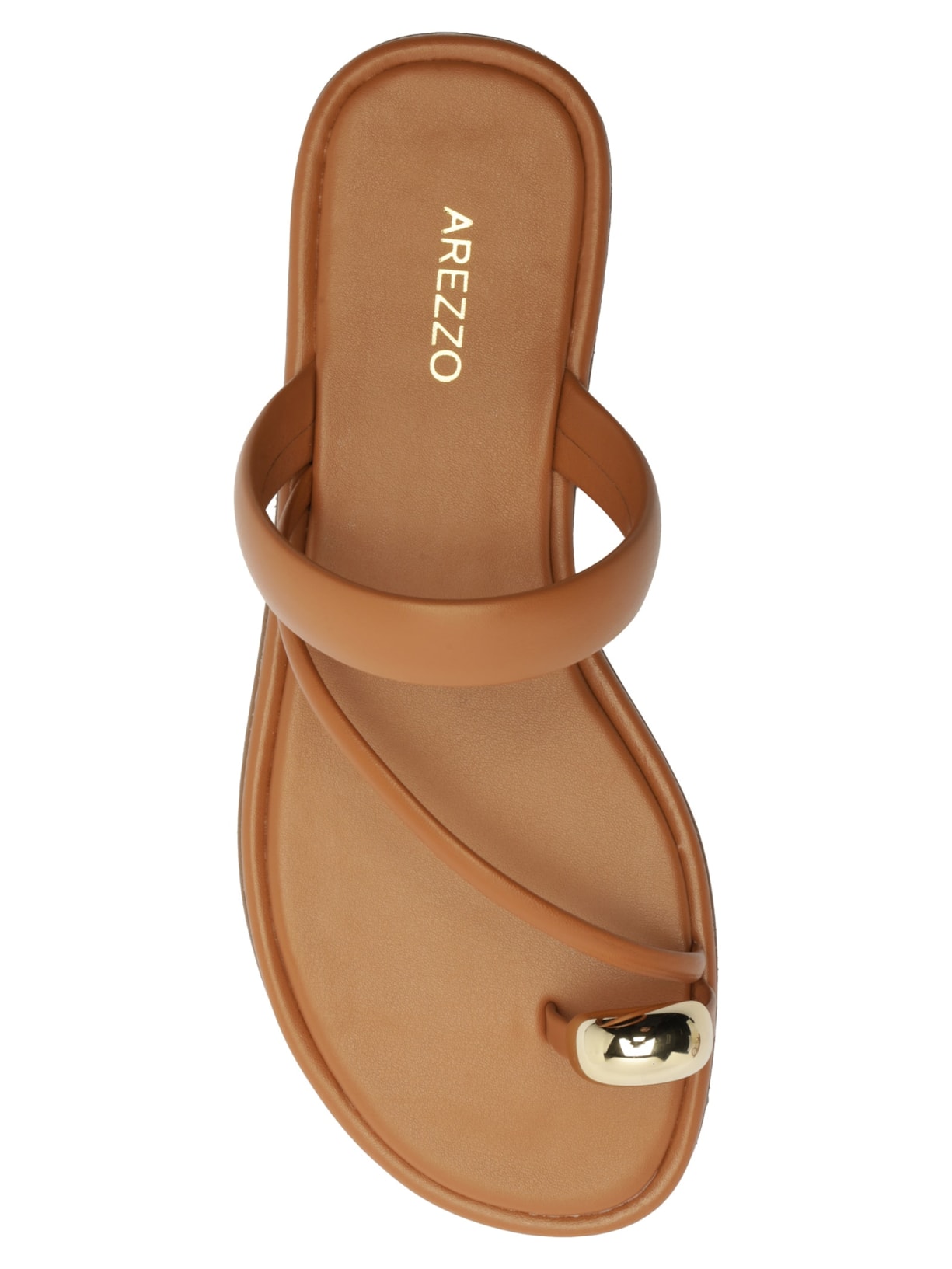 Sandália Feminina Tiras Finas Marrom Arezzo