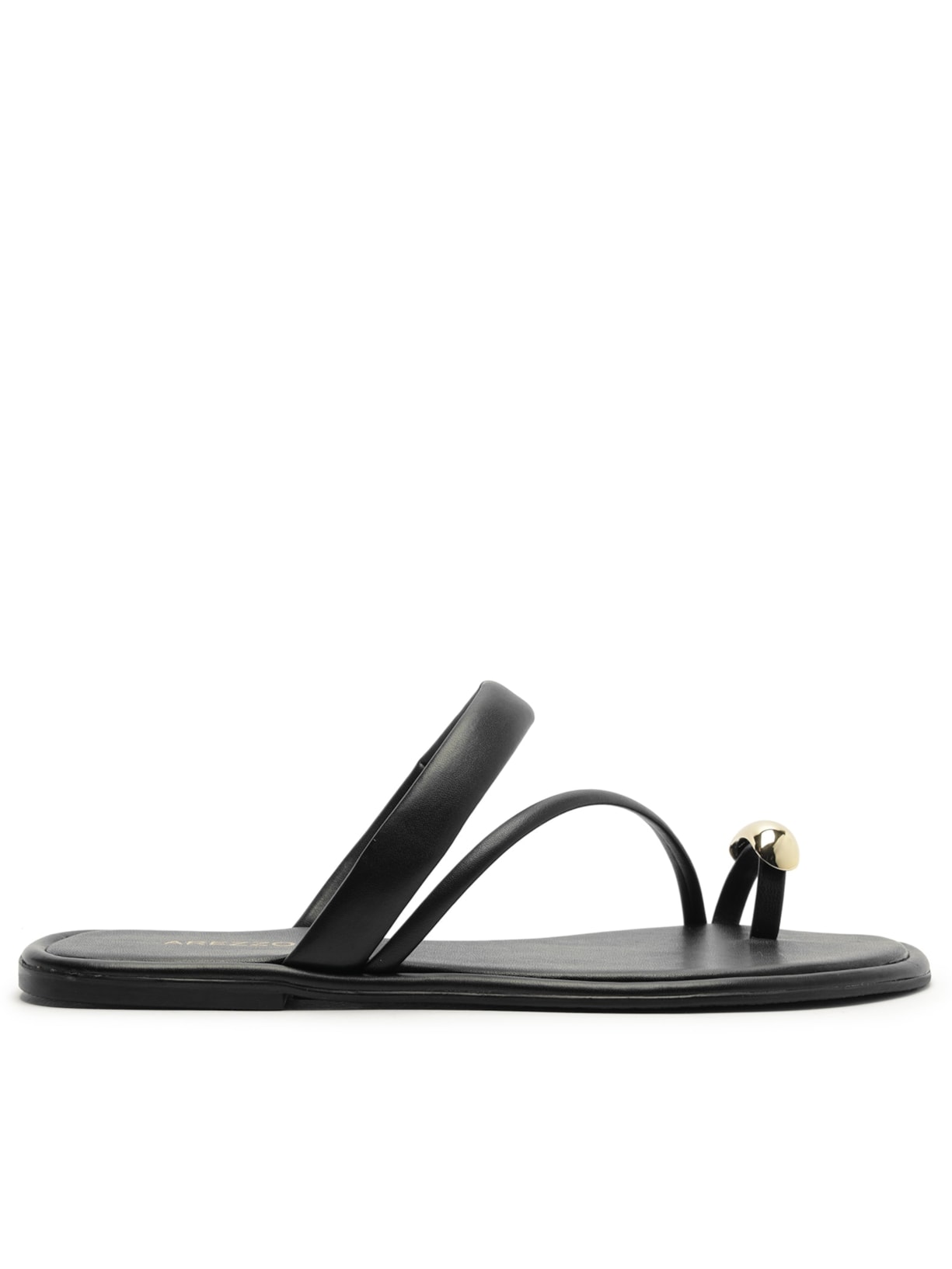 Sandália Feminina Tiras Finas - Preto