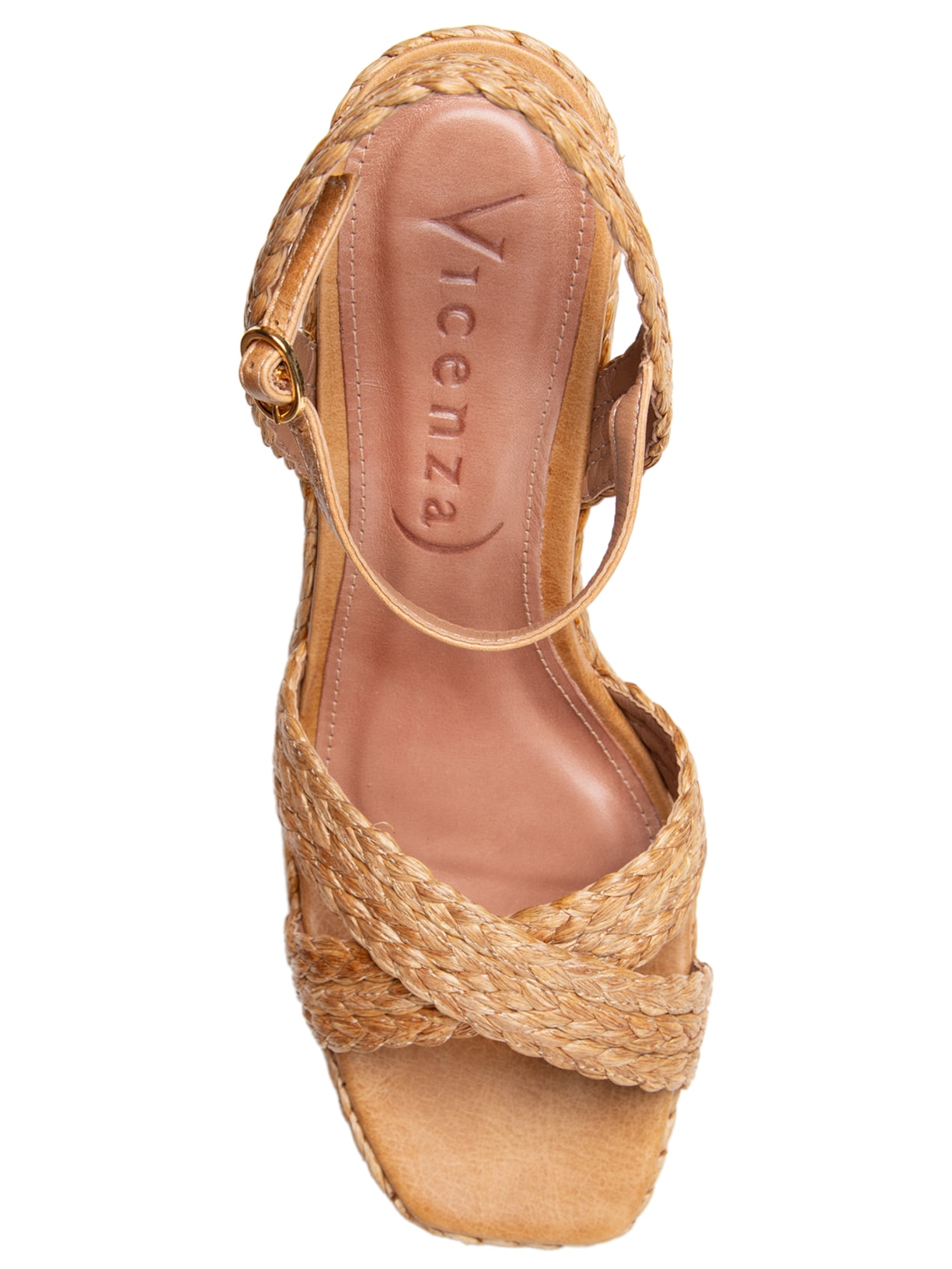 Sandália Feminina Trança Bege Vicenza