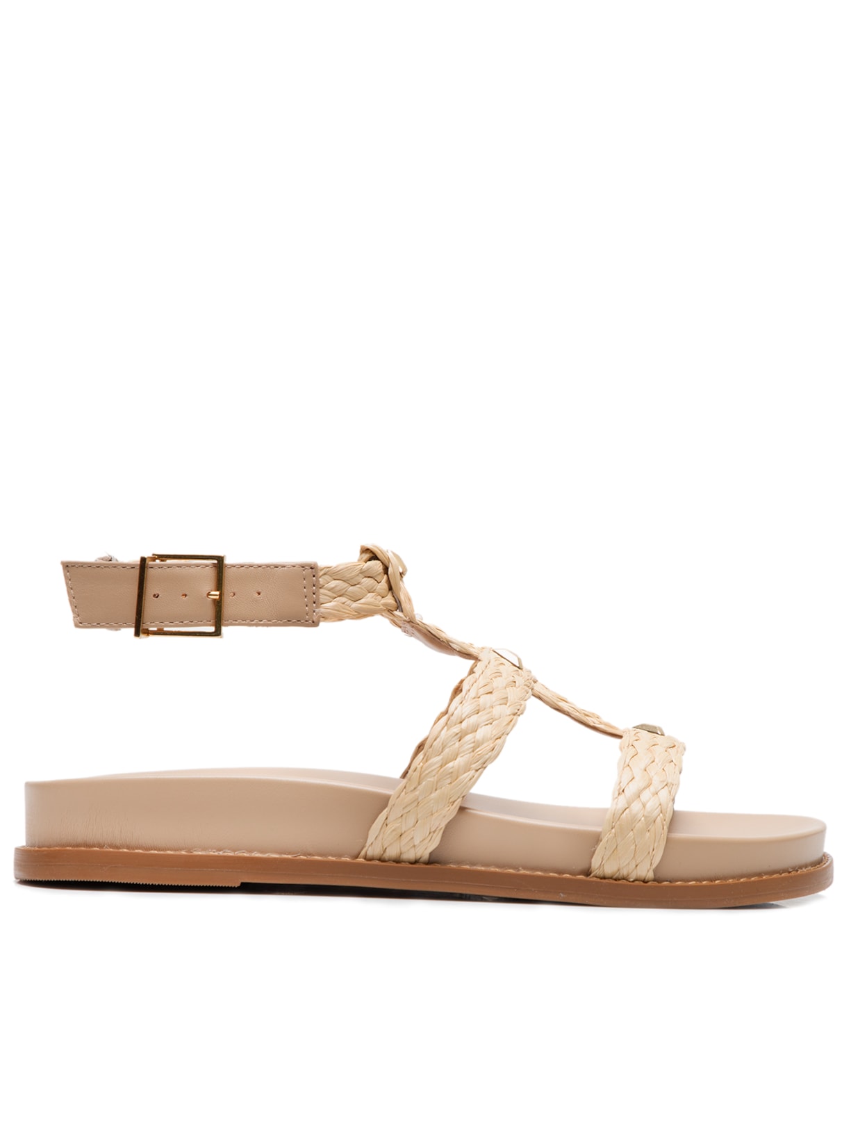 Sandália Feminina Trançada - Bege