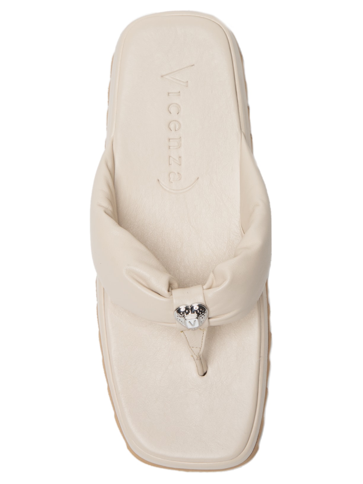 Sandália Feminina Veneto Off White Vicenza