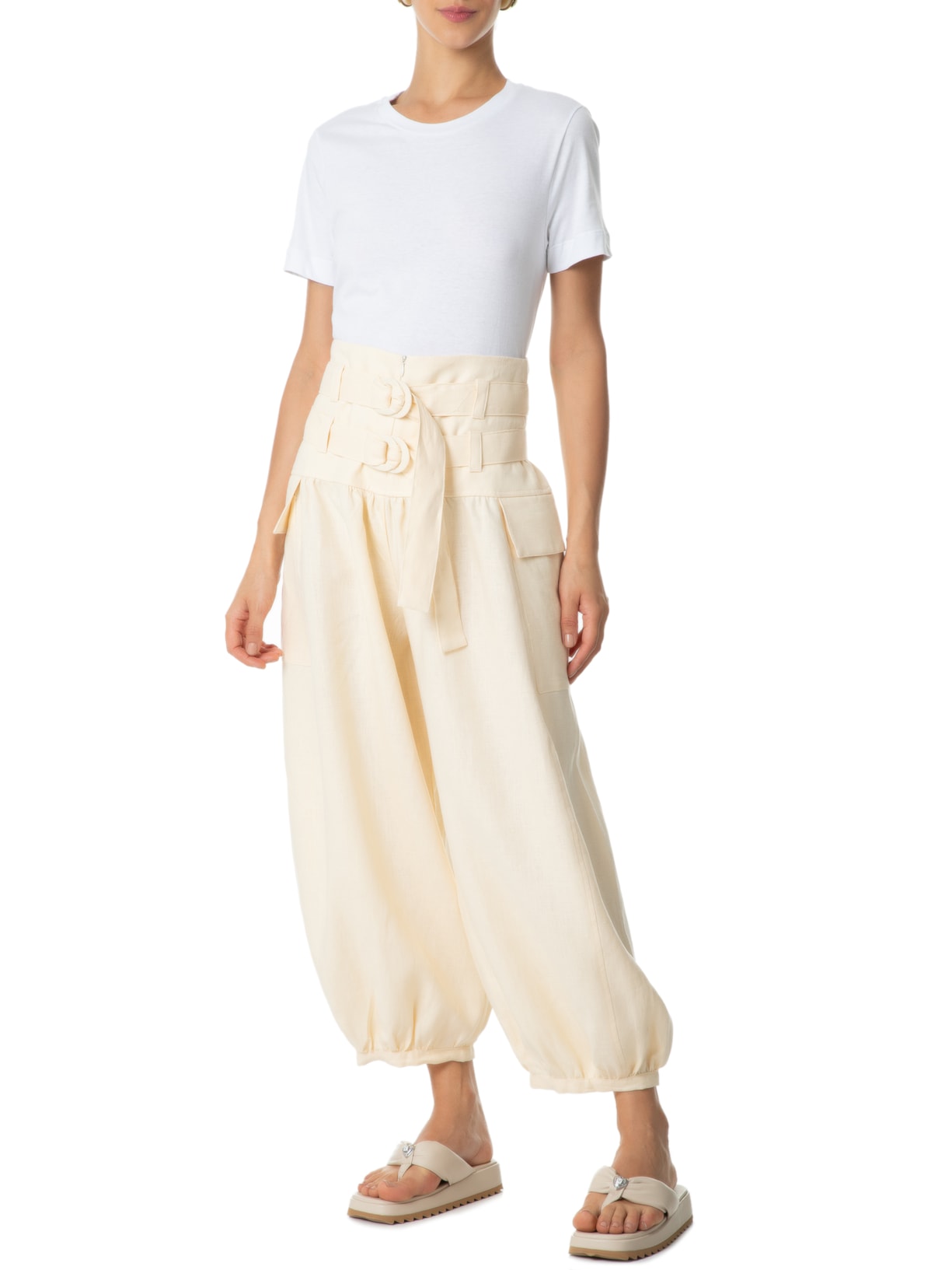 Sandália Feminina Veneto Off White Vicenza