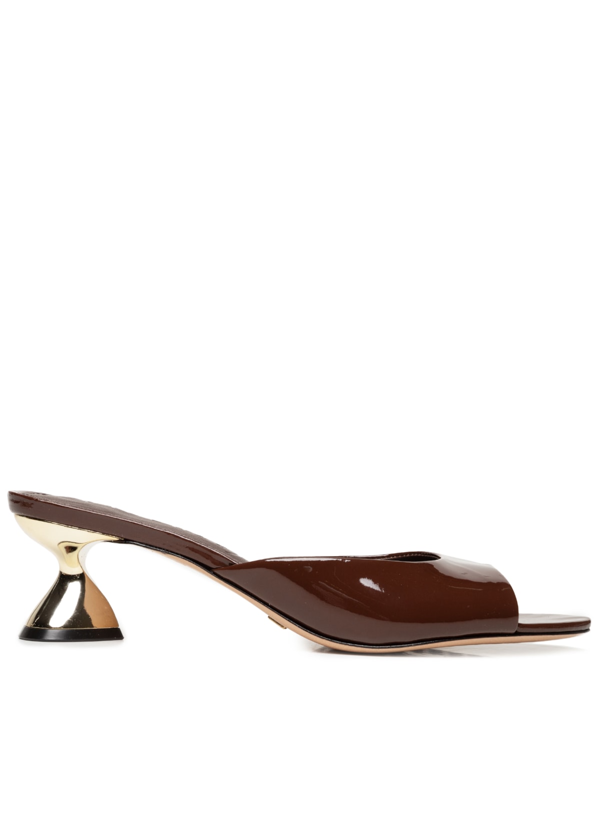 Sandália Feminina Verniz - Marrom