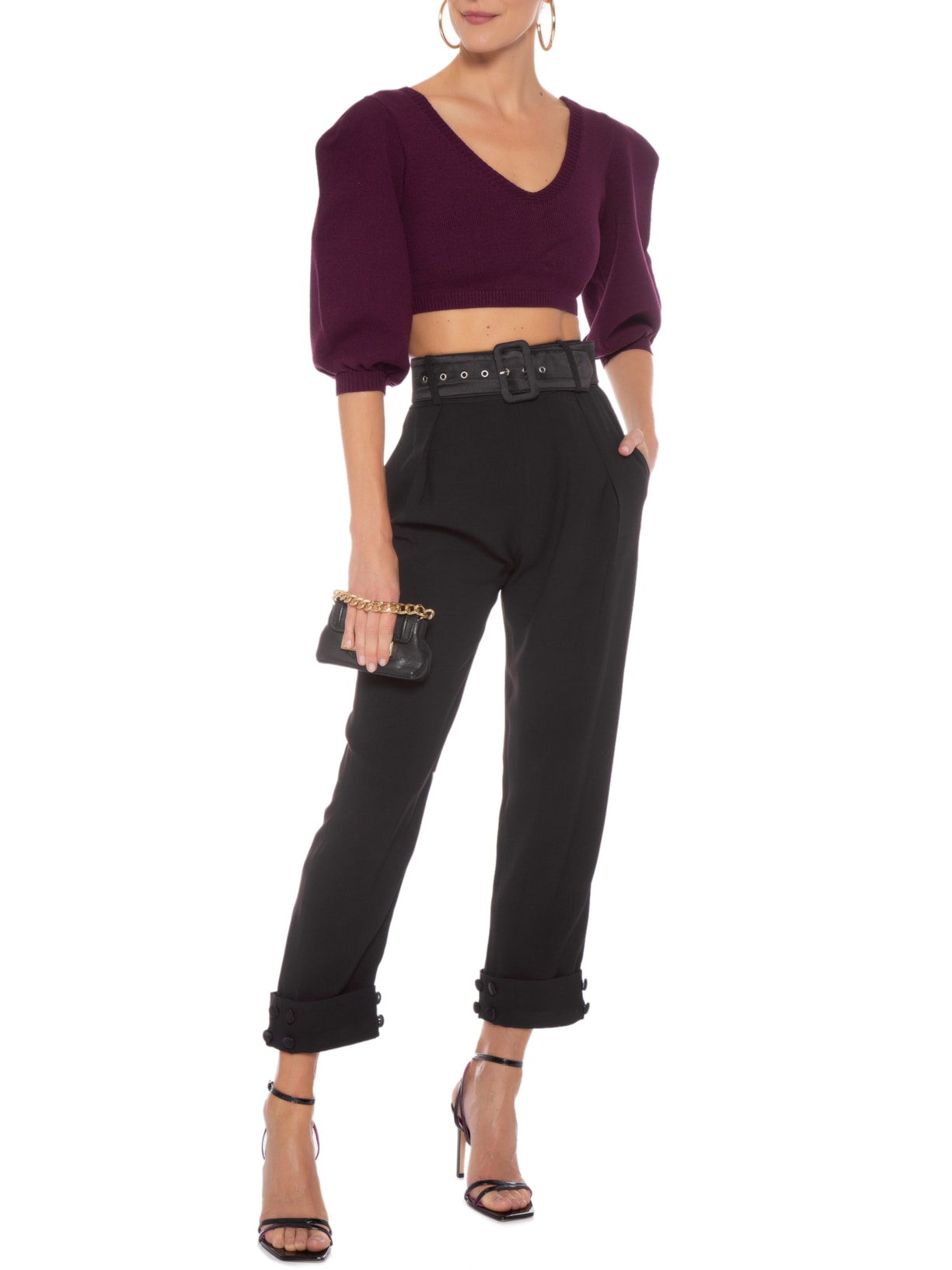 Sandália Feminina Verniz Preto Schutz