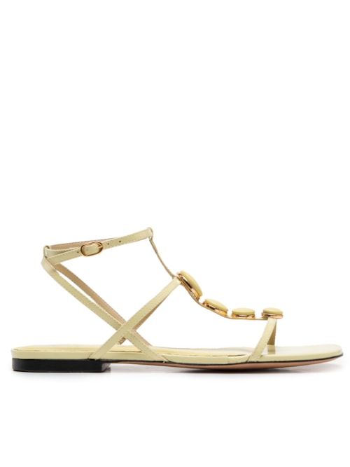 Sandália Feminina Verniz Show - Amarelo