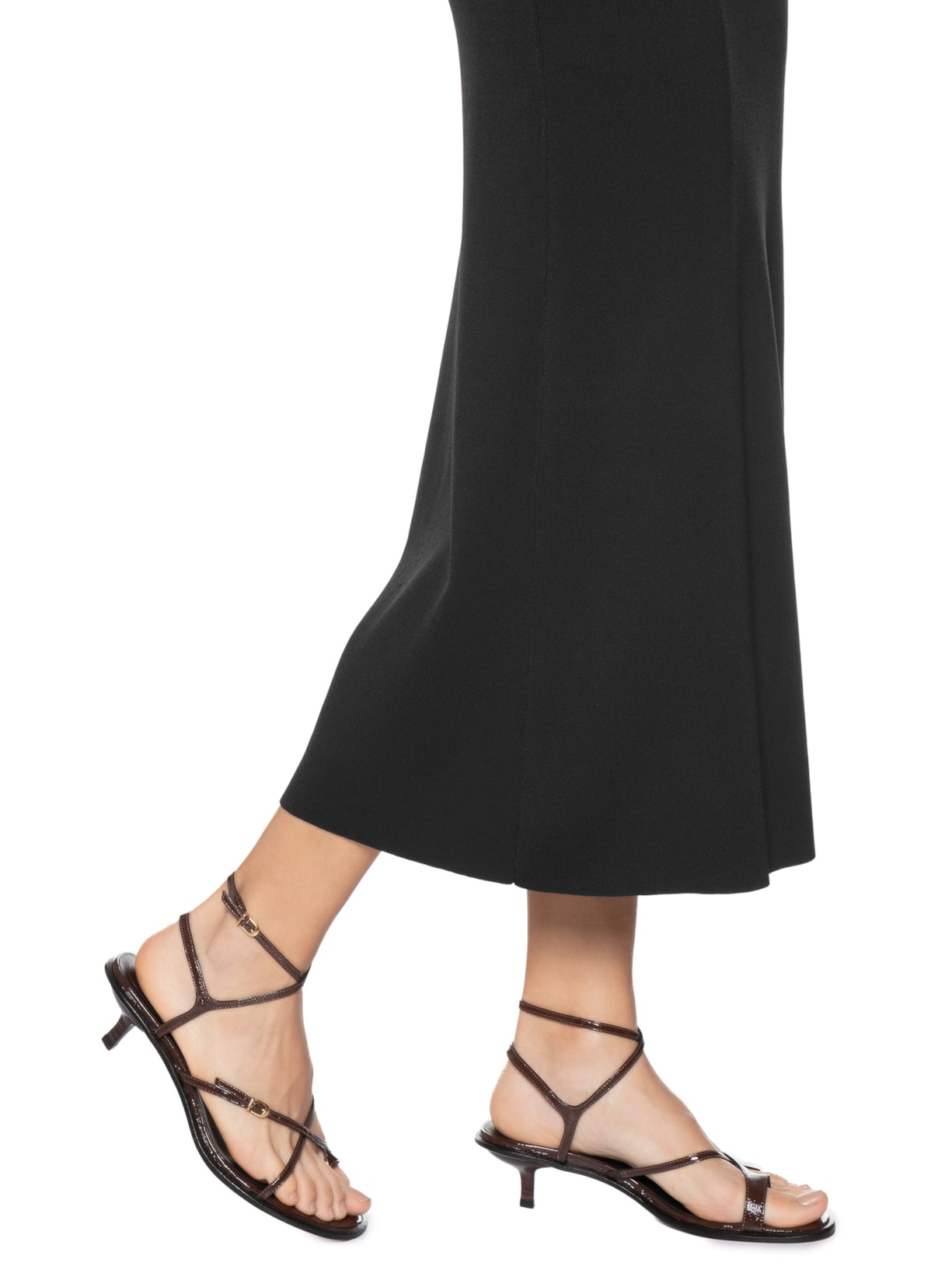 Sandália Feminina Verniz Show Couro Marrom Luiza Barcelos