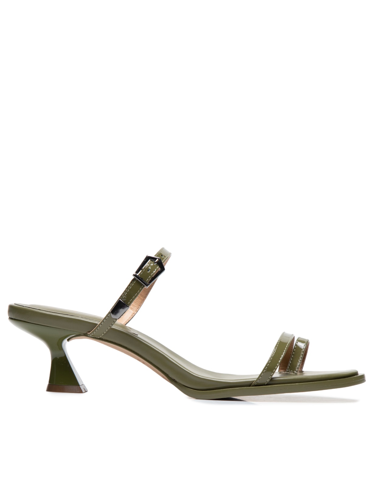 Sandália Feminina Verniz Show Salto Taça - Verde