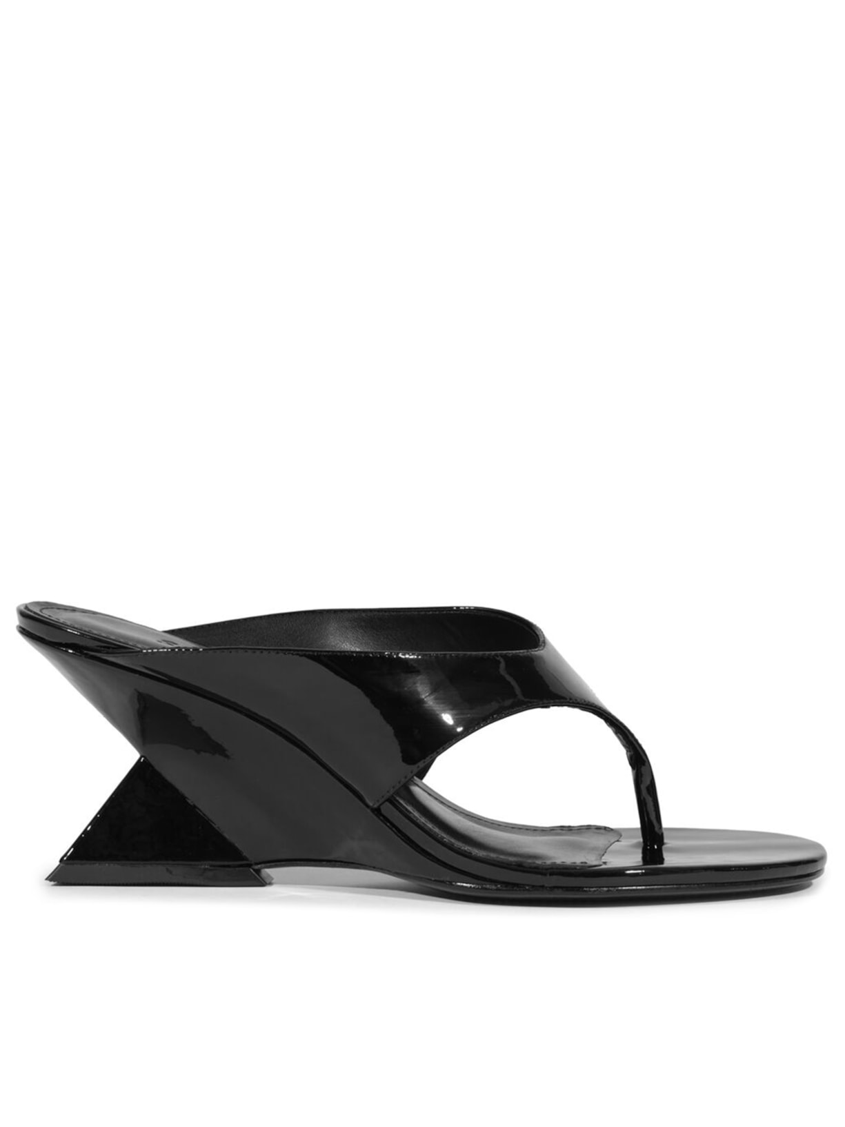 Sandália Feminina Verniz Soft - Preto