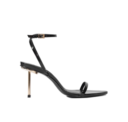 Sandália Feminina Verniz Soft - Preto