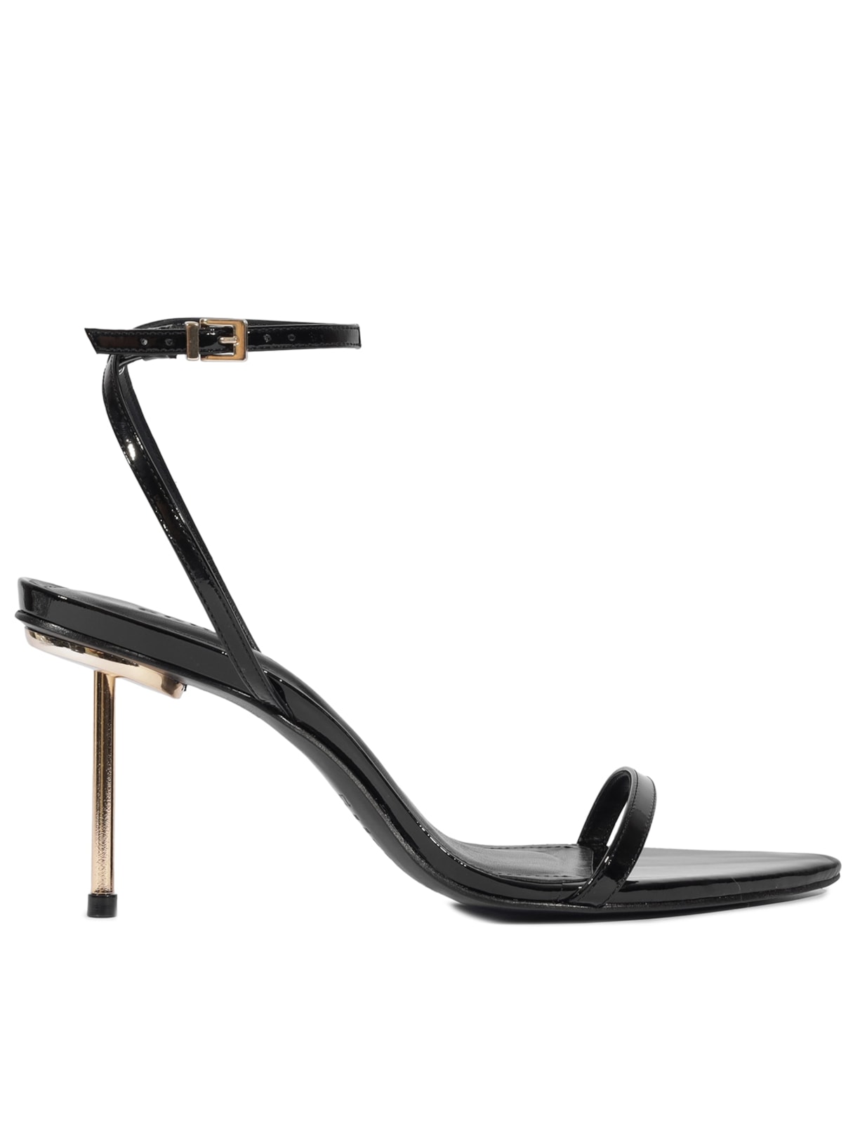 Sandália Feminina Verniz Soft - Preto
