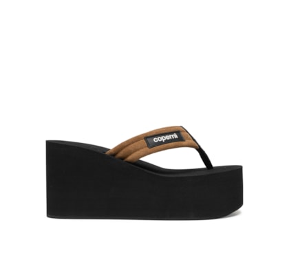 Sandália Feminina Wedge - Marrom