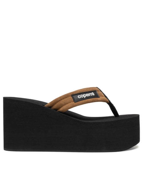 Sandália Feminina Wedge - Marrom