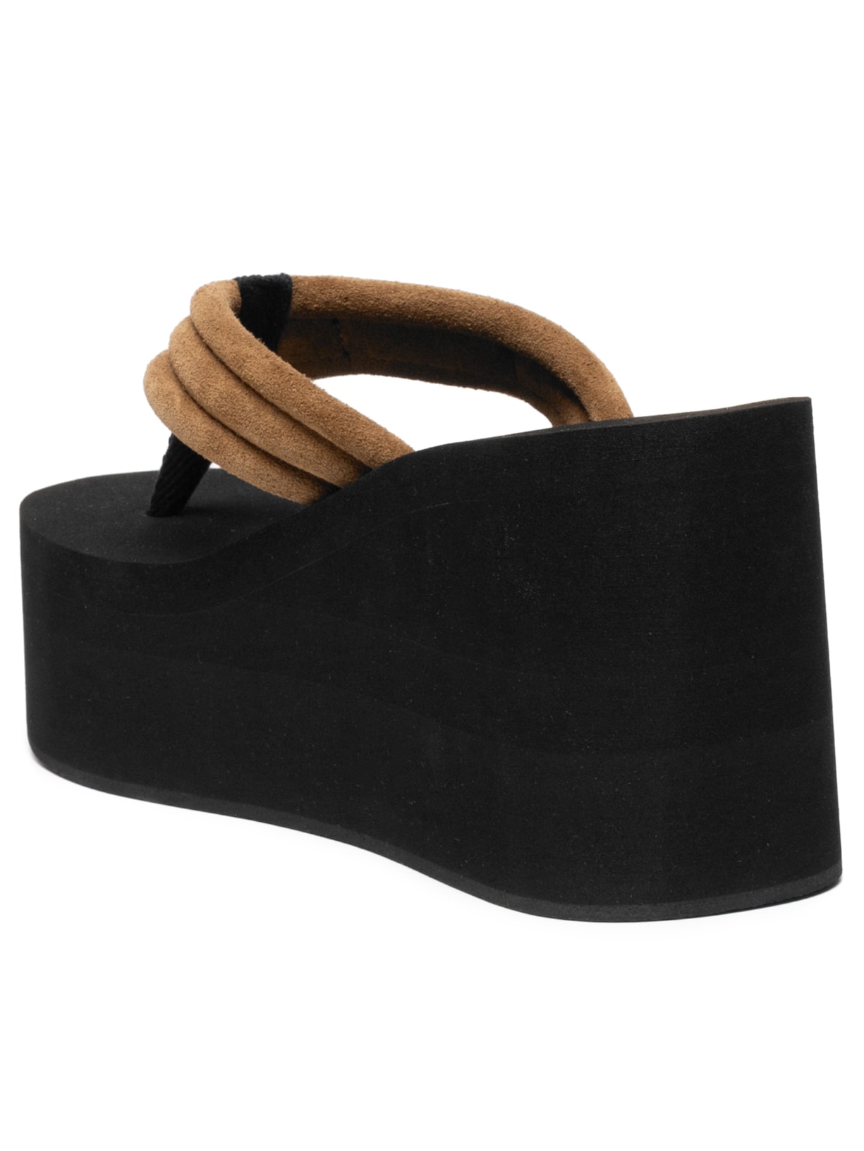 Sandália Feminina Wedge Marrom Coperni