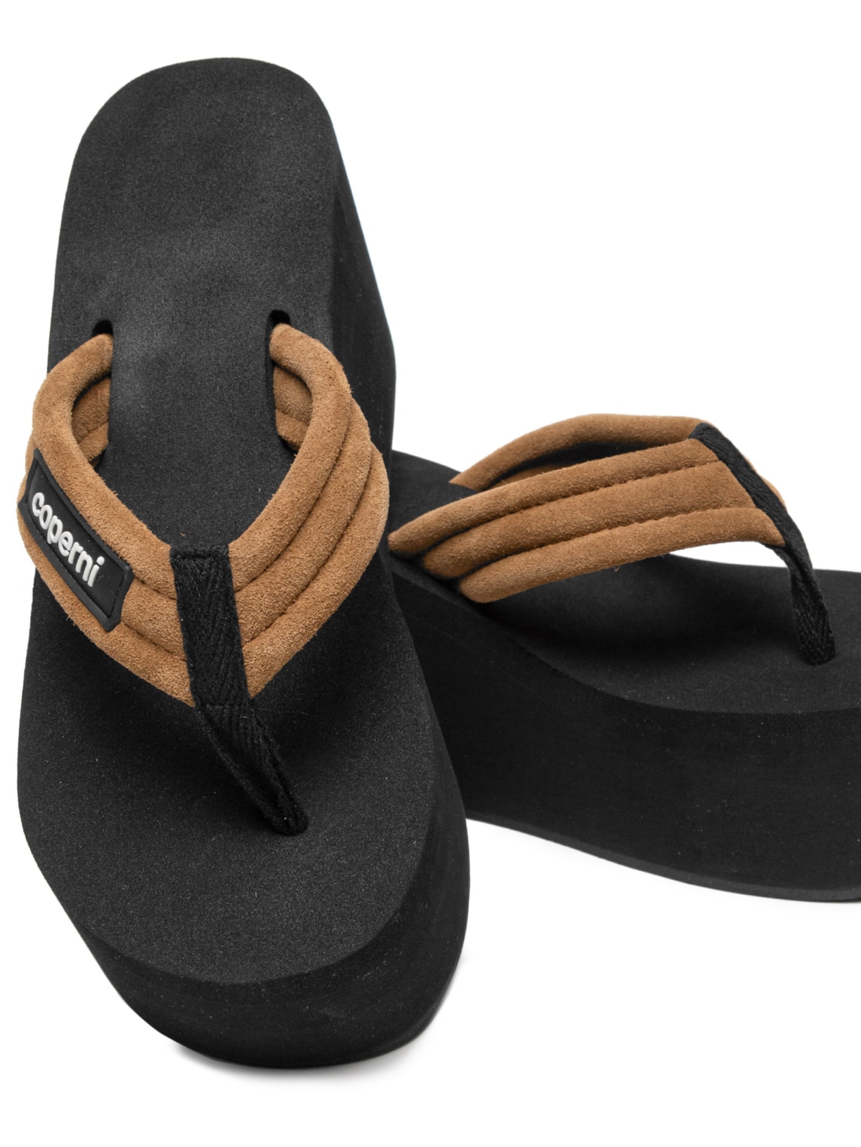 Sandália Feminina Wedge Marrom Coperni