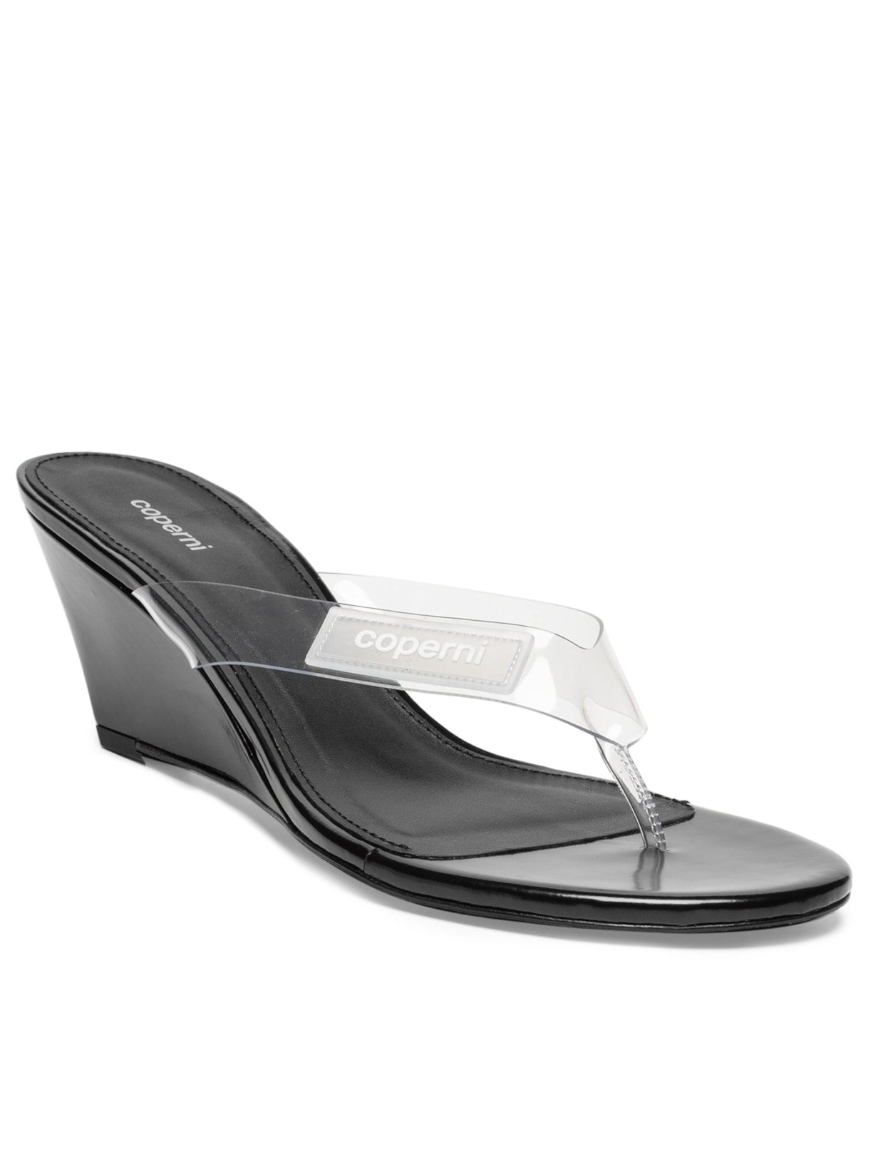 Sandália Feminina Wedge Preto Coperni