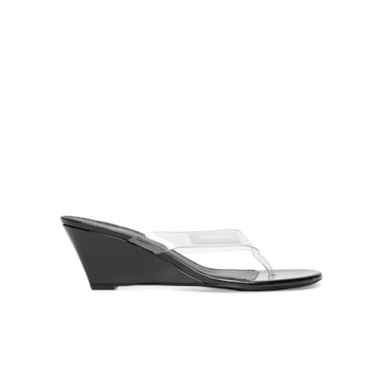 Sandália Feminina Wedge - Preto