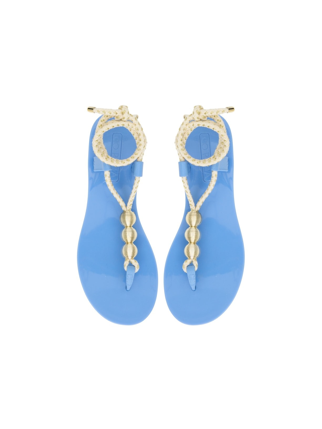 Sandália Flat Sicilia Azul Pura