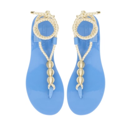 Sandália Flat Sicilia Azul