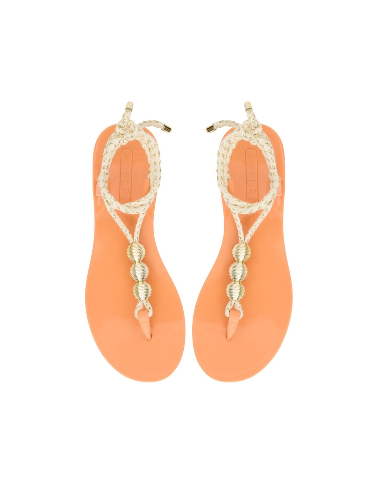 Sandália Flat Sicilia Coral Pura