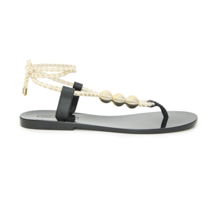 Sandália Flat Sicilia Preta