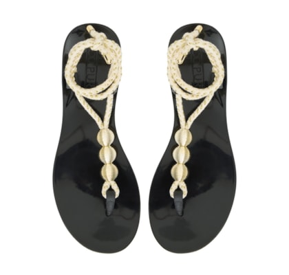 Sandália Flat Sicilia Preta