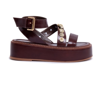 Sandália Flatform Mira Café