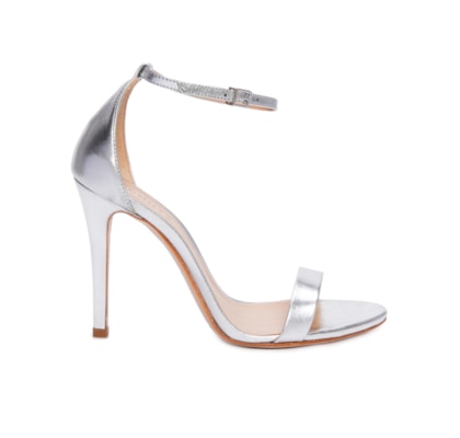 Sandália Gisele Salto Fino - Prata