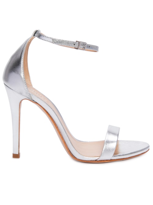 Sandália Gisele Salto Fino - Prata