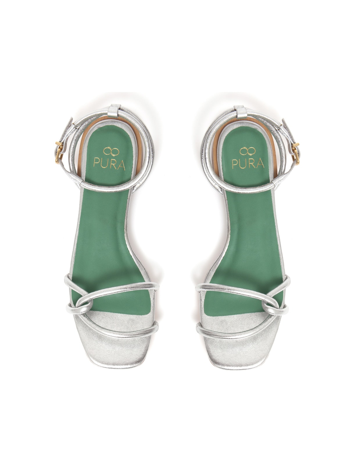 Sandália Lygia Prata Pura