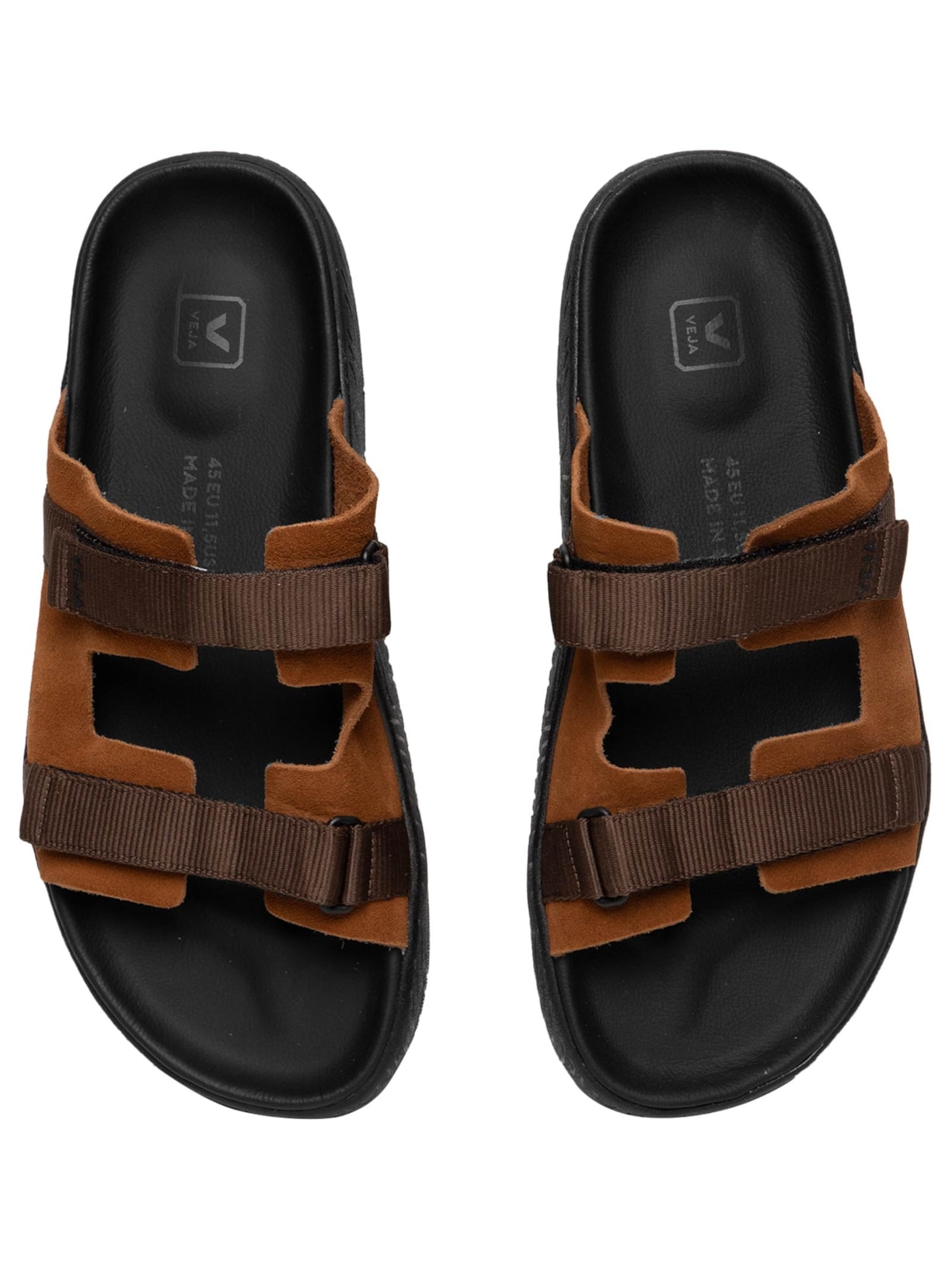 Sandália Masculina Arpoador Suede Marrom Veja