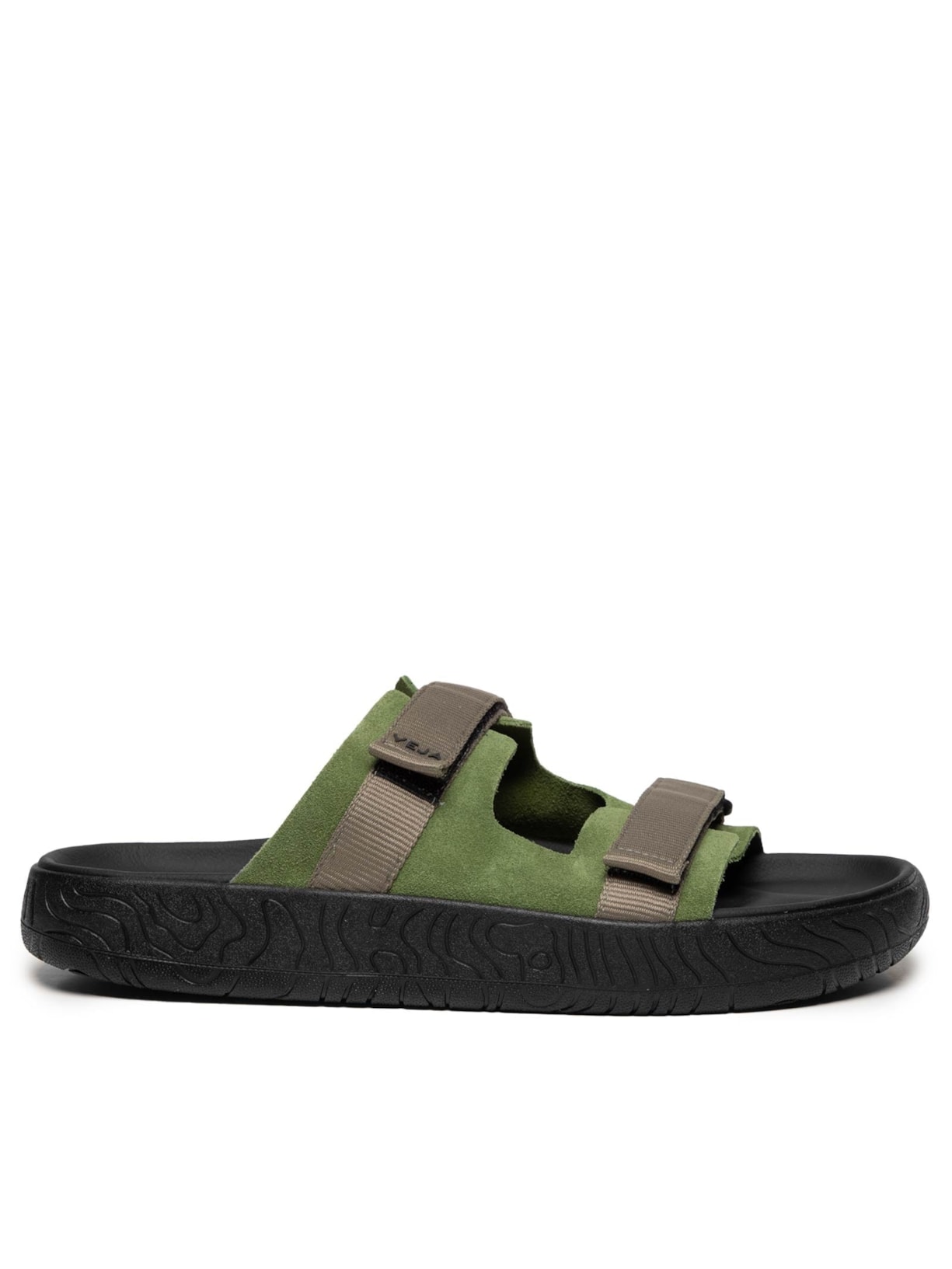 Sandália Masculina Arpoador Suede Verde Veja