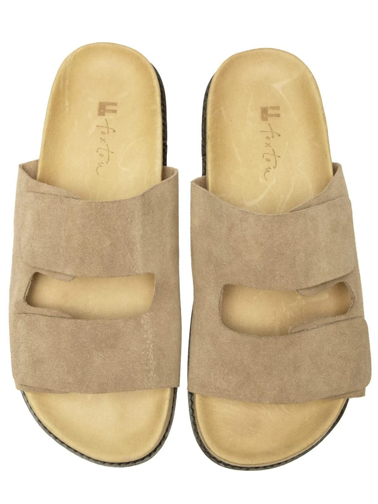 Sandália Masculina Camurça Alanya Bege Foxton