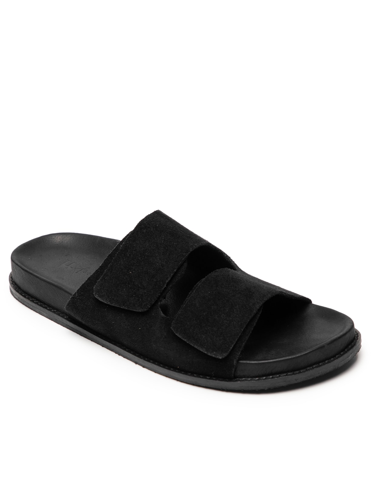 Sandália Masculina Camurça Alanya Preto Foxton