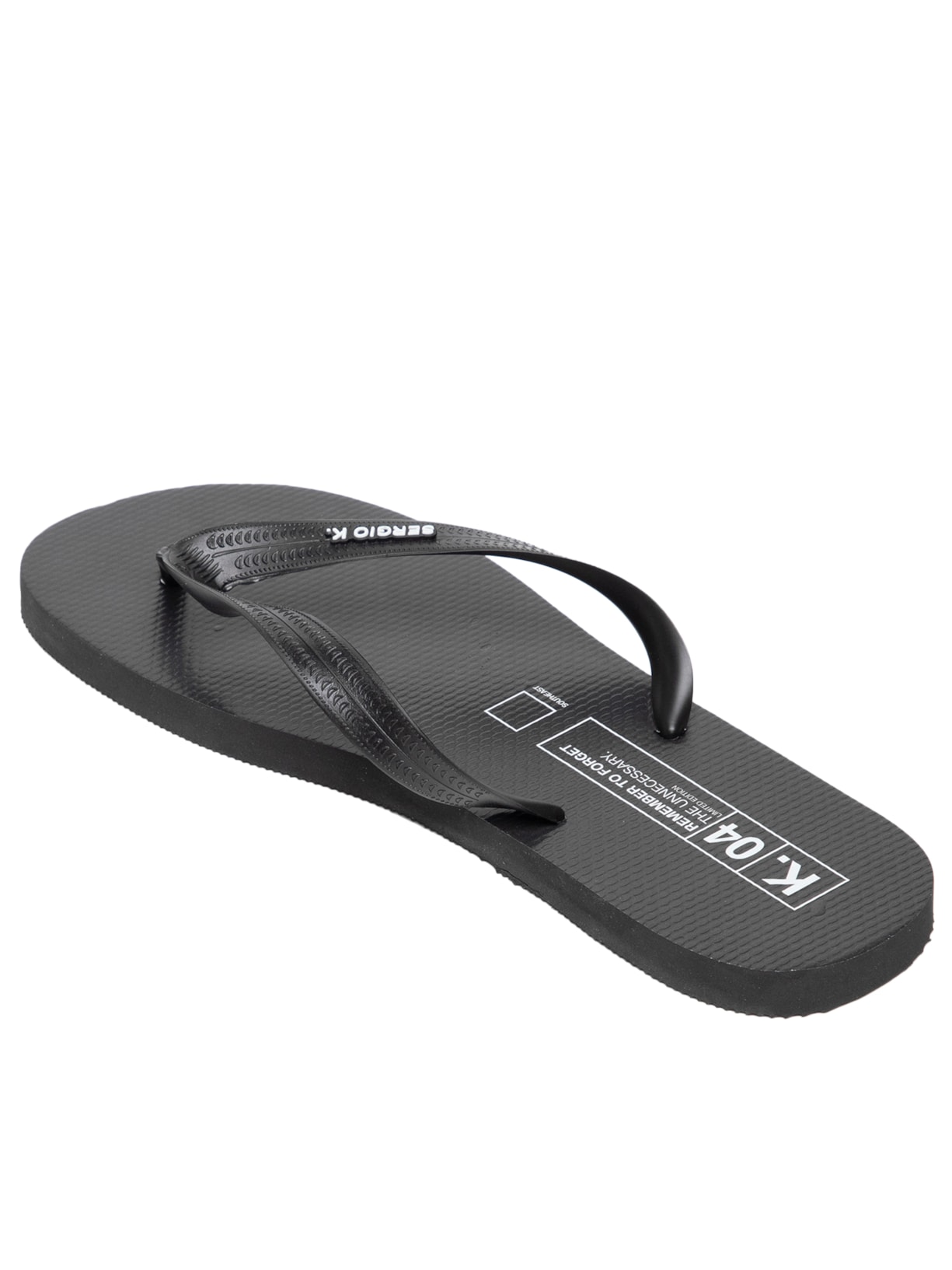 Sandália Masculina Chinelo Logo Grafic Preto Sergio K