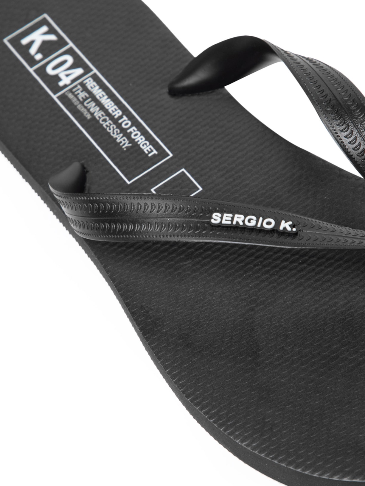 Sandália Masculina Chinelo Logo Grafic Preto Sergio K