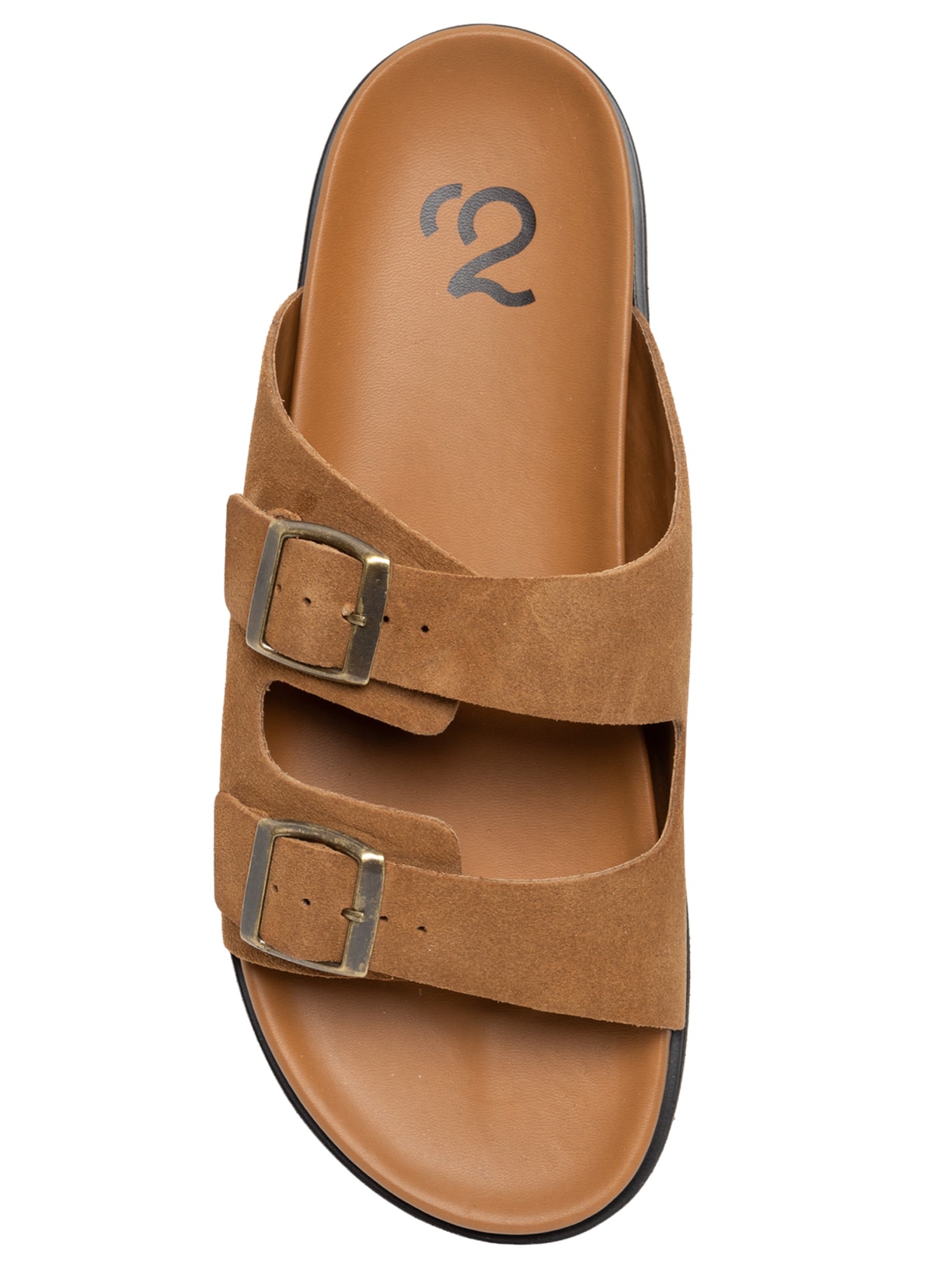 Sandália Masculina Clássica Em Couro Marrom '2 Essential