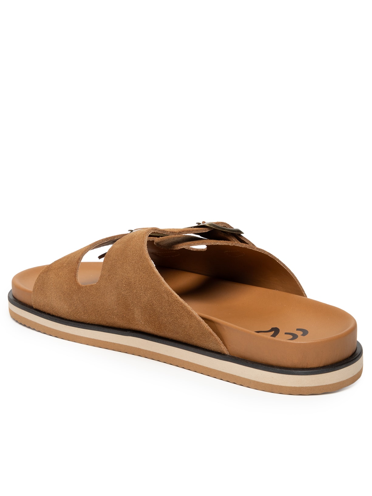 Sandália Masculina Clássica Em Couro Marrom '2 Essential