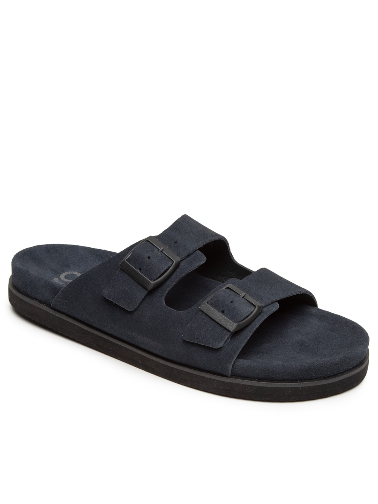 Sandália Masculina Com Fivelas Em Camurça Azul '2 Essential
