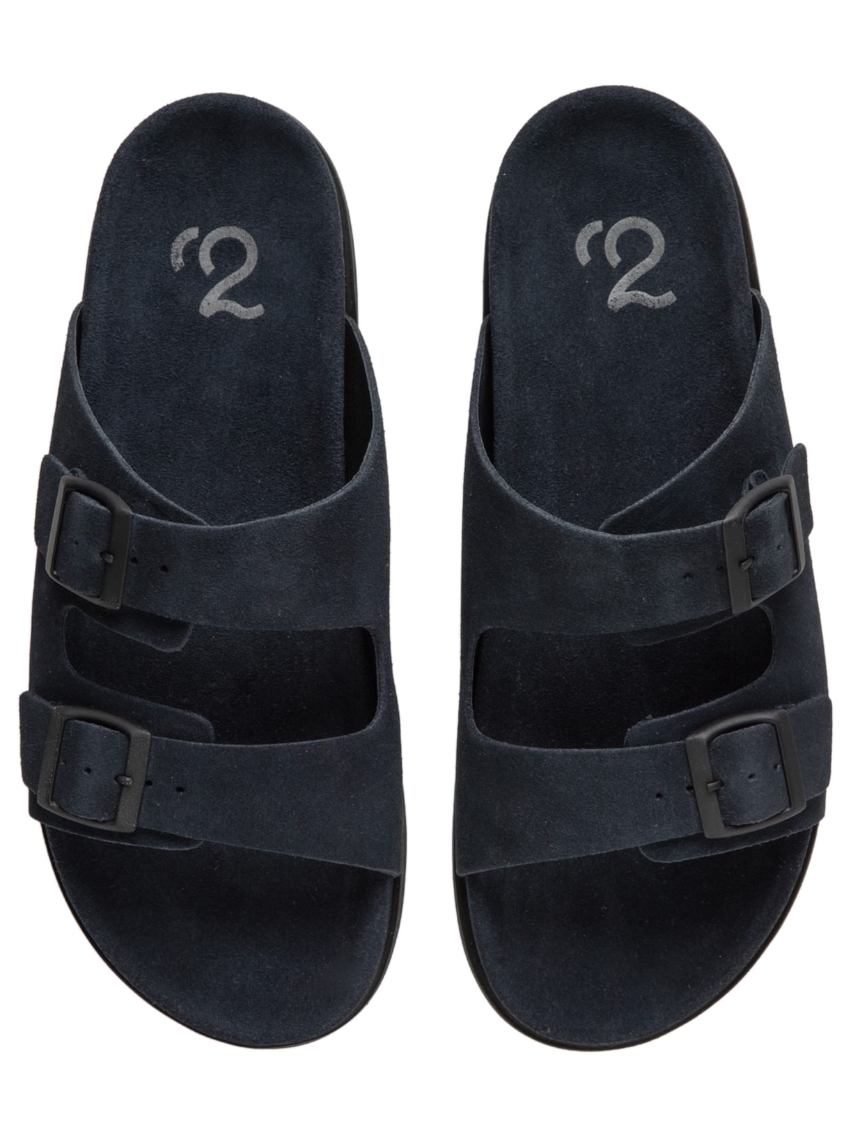 Sandália Masculina Com Fivelas Em Camurça Azul '2 Essential