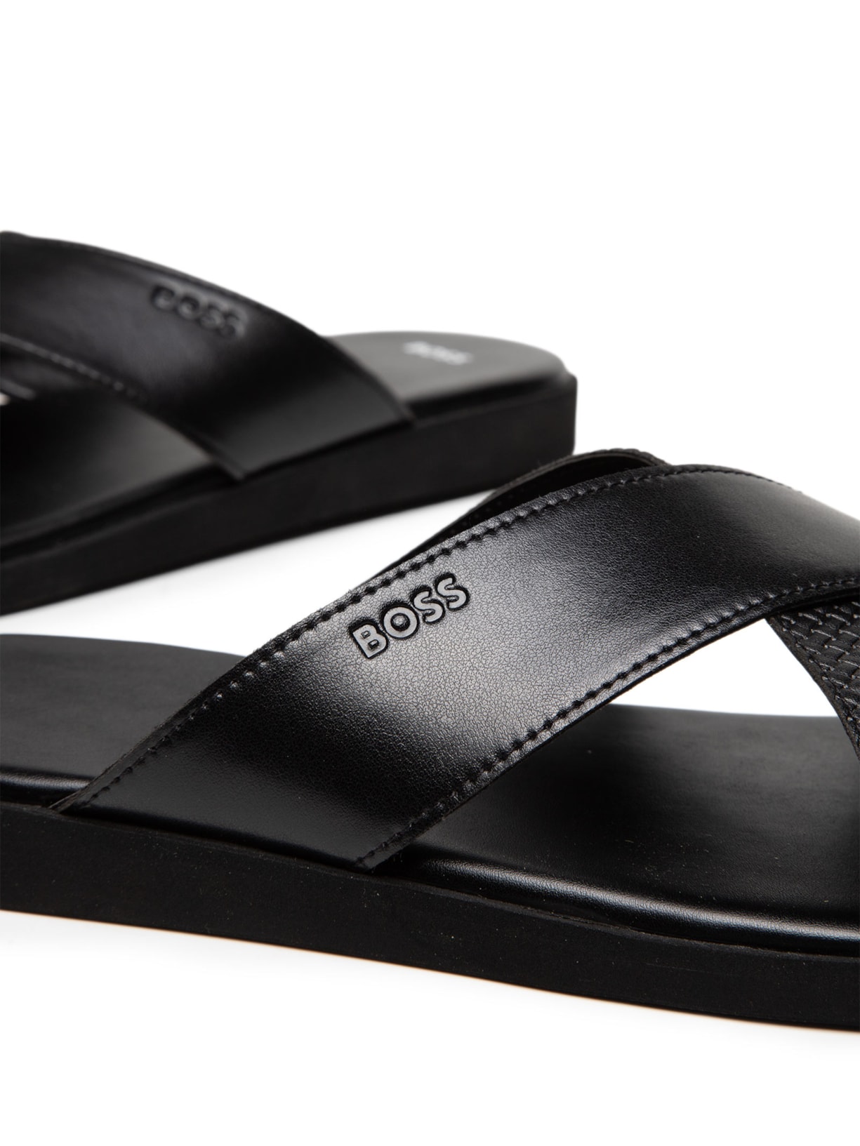 Sandália Masculina Darrel Slid Crpuw Preto Boss